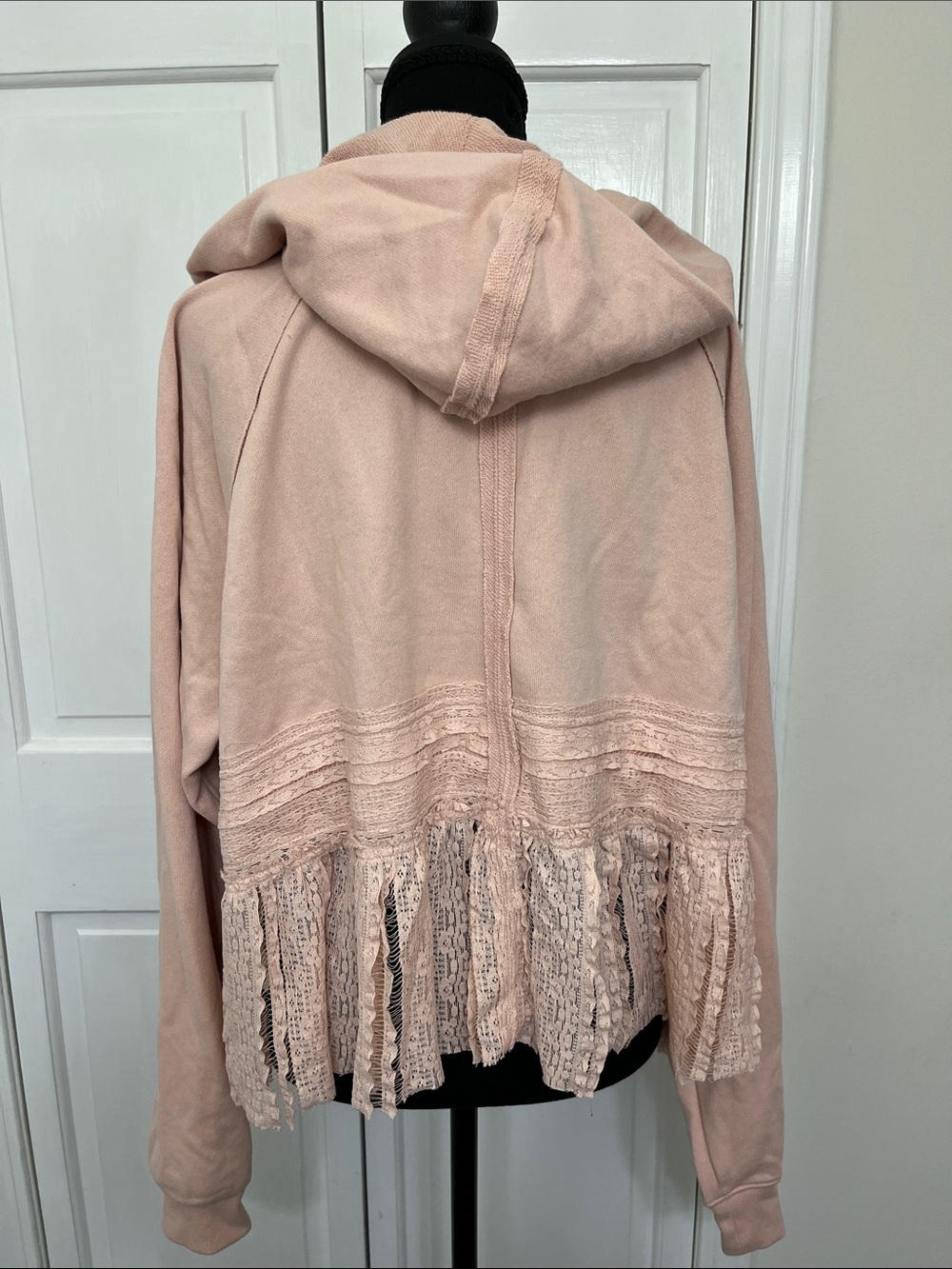 Torrid Blush Hooded Jacket with Ruffle Detail - Picture 5 of 6